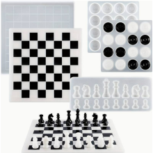 Silikoninės formos - rinkinys "Šachmatai ir šaškės" Nr. 338