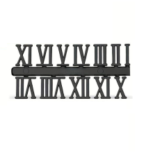 Romėniški skaičiai laikrodžiui "Juoda" - 1vnt. 