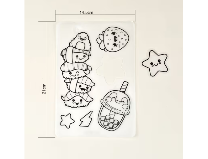 Susitraukiančio plastiko rinkinys Nr. 2 - 8 vnt. internetu