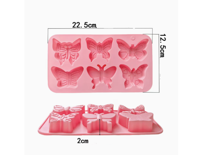 Silikoninė forma - Drugeliai Nr. 520 pigiau