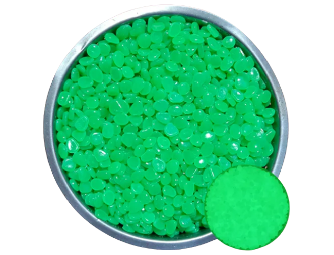 Šviečiantys akmenukai "Žalia" (tamsoje šviečia žaliai) - 100g
