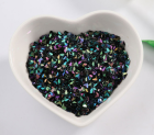 Holografiniai kristaliukai - Tamsiai žalia - Violetinė 10g pigiau