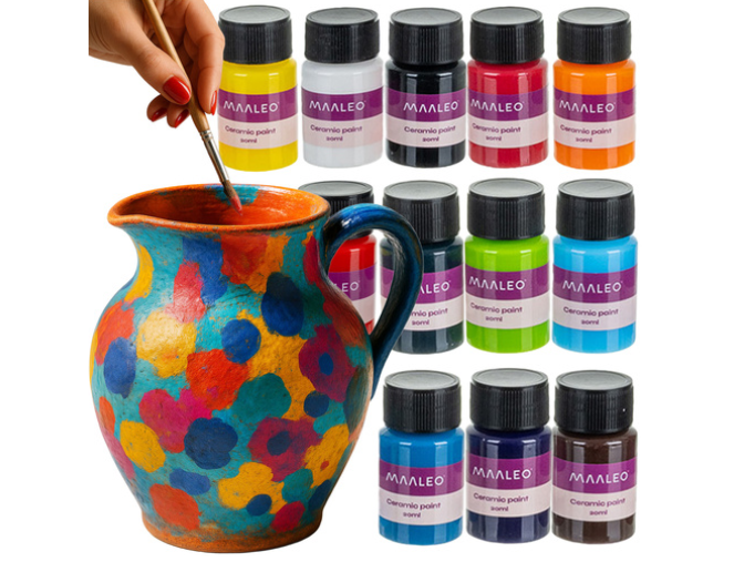 Keramikos ir stiklo dažai 12vnt x 20ml
