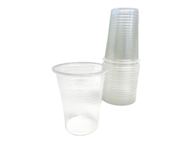 Vienkartiniai plastikiniai puodeliai 200ml - 10vnt.