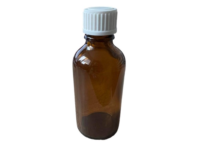 Stiklinis buteliukas su lašintuvu ir užsukamu dangteliu 50ml pigiau