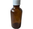 Stiklinis buteliukas su lašintuvu ir užsukamu dangteliu 50ml pigiau