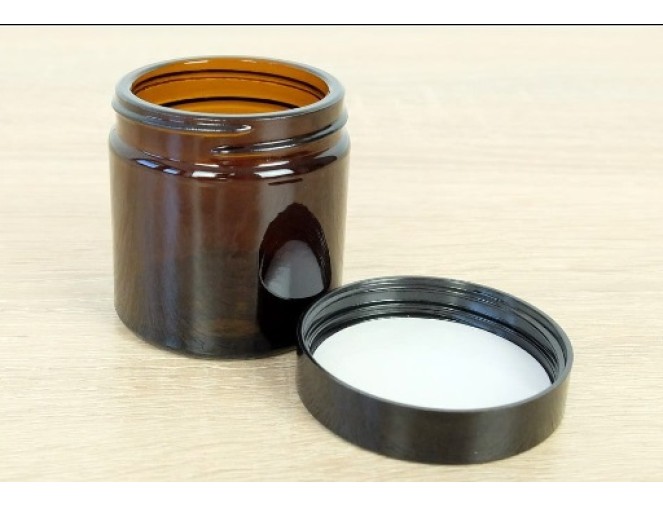 Tamsaus stiklo indelis su užsukamu dangteliu 60ml pigiau