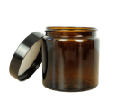 Tamsaus stiklo indelis su užsukamu dangteliu 60ml