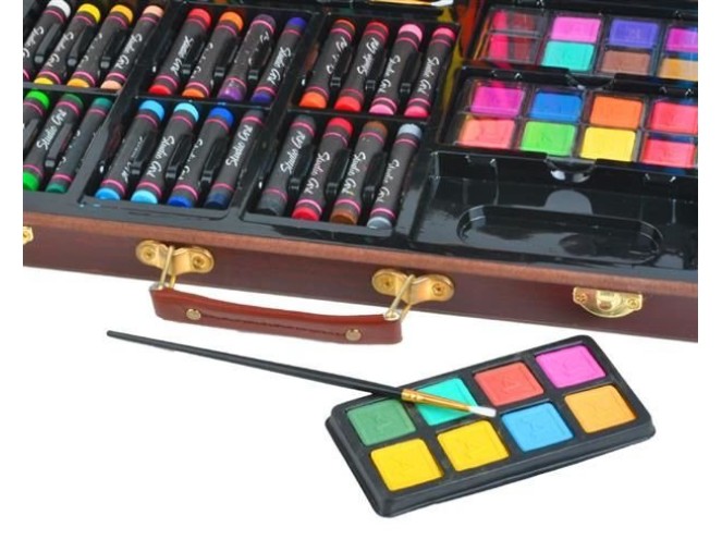 Piešimo rinkinys lagaminas - 81vnt. pristatymas per 1-4 d.d.