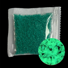 Tamsoje šviečiantis smėlis (fosforas) - "Mėlynai žalia" (Tamsoje šviečia žaliai) 10g