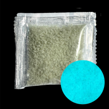 Tamsoje šviečiantis smėlis (fosforas) - "Kreminė Nr. 3" (Tamsoje šviečia mėlynai žalia) 10g