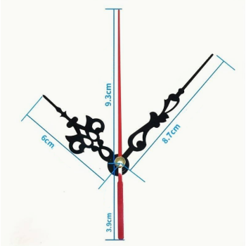 Laikrodžio mechanizmas su rodyklėmis Nr. 3 - 1vnt. 