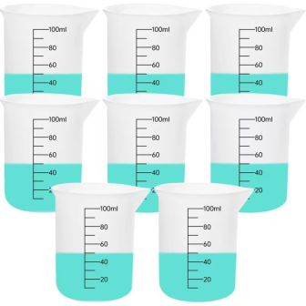 Silikoninis matavimo indelis 100ml - 4vnt.