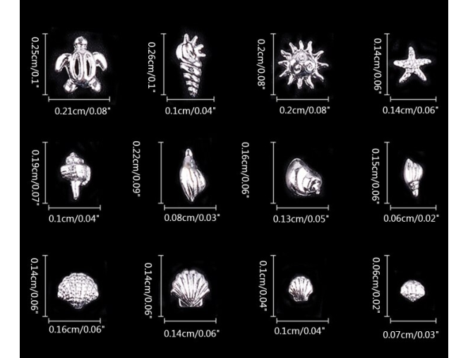 Metalinių kniedžių rinkinys - "Sidabras"