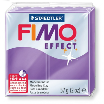 Fimo effect modelinas - "Skaidri purpurinė" 57g