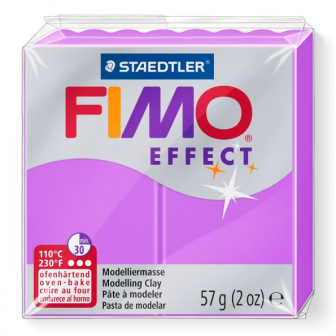 Fimo effect modelinas - "Neoninė purpurinė" 57g