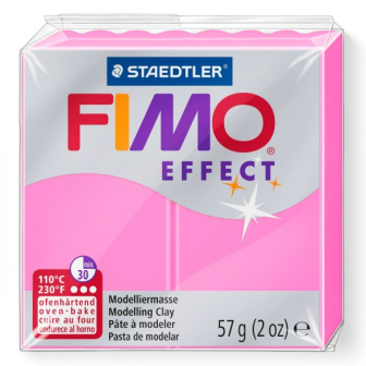 Fimo effect modelinas - "Neoninė rožinė" 57g
