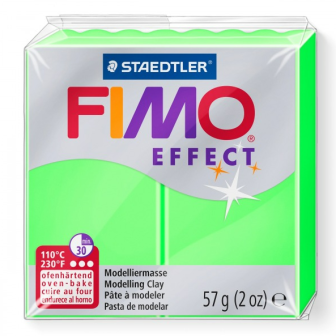 Fimo effect modelinas - "Neoninė žalia" 57g