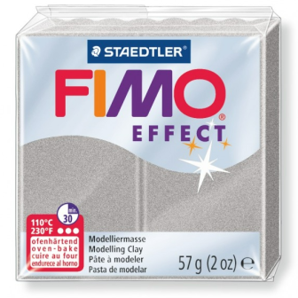 Fimo effect modelinas - "Perlinė sidabro" 57g