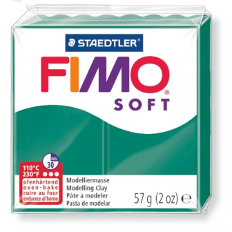Fimo soft modelinas - "Smaragdinė" 57g