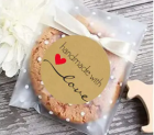 Lipnios etiketės "Handmade with love" - 500 vnt. pigiau