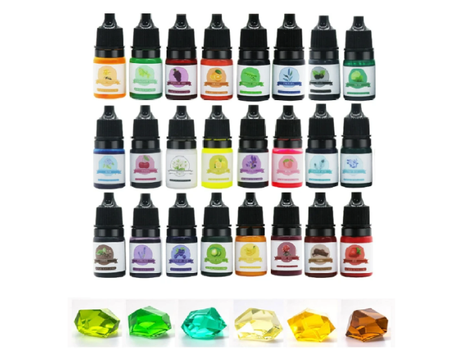 Skaidrių pigmentų rinkinys - 5ml x 24vnt.