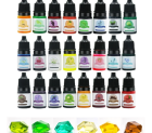 Skaidrių pigmentų rinkinys - 5ml x 24vnt.
