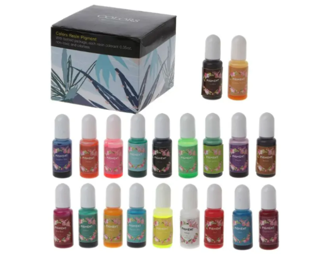 Skystų pigmentų rinkinys 10ml x 20 vnt.