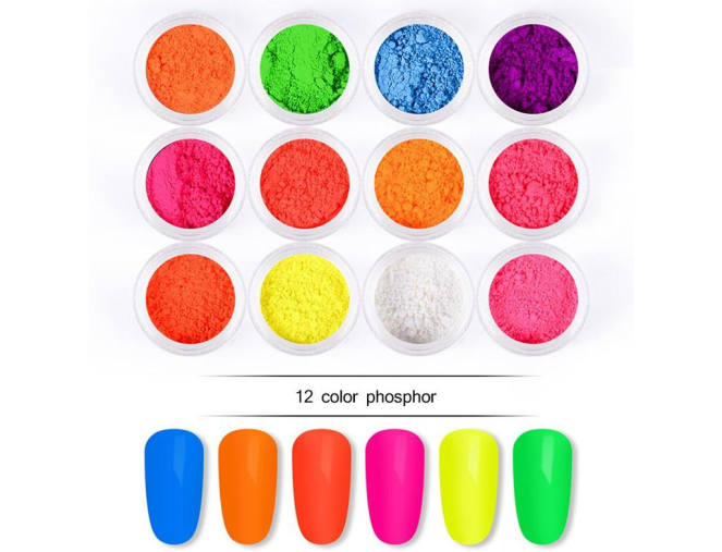 Neoninių pigmentų rinkinys 12vnt. pristatymas per 1-4 d.d.