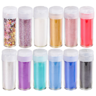 Pigmentų rinkinys su priedais - 10g x 12 vnt.