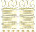 Žiedai raktams su grandinėle "Auksas" - 360vnt. 