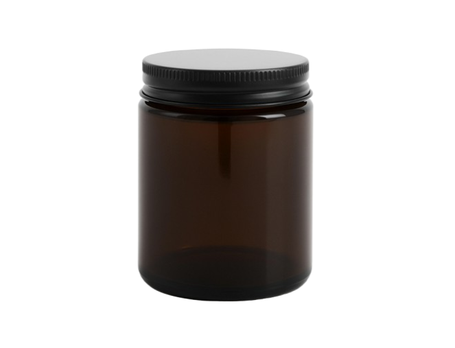 Tamsaus gintaro indelis su užsukamu dangteliu 250ml