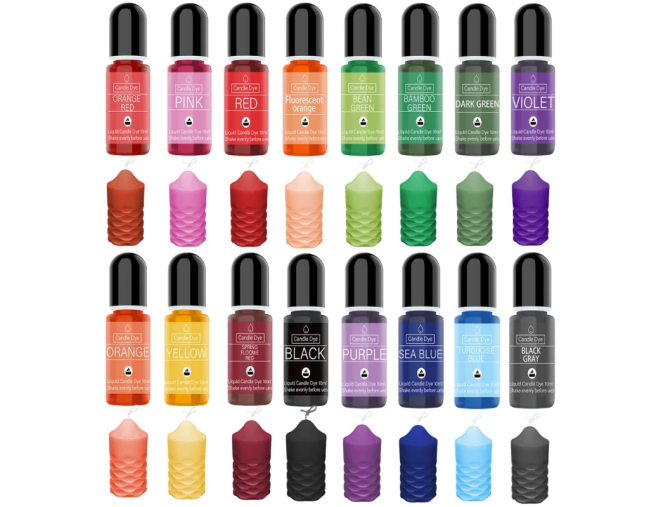 Žvakių dažų rinkinys 10ml x 16 vnt. pigiau