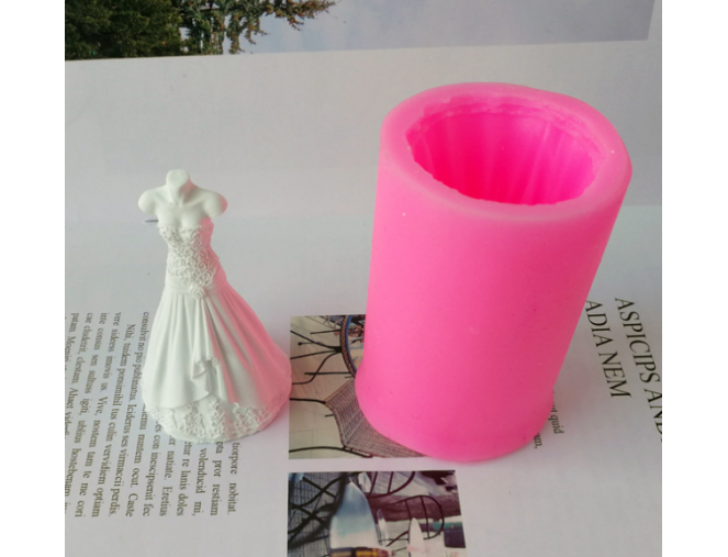Silikoninė forma - Vestuvinė suknelė Nr. 84