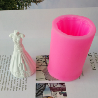 Silikoninė forma - Vestuvinė suknelė Nr. 84