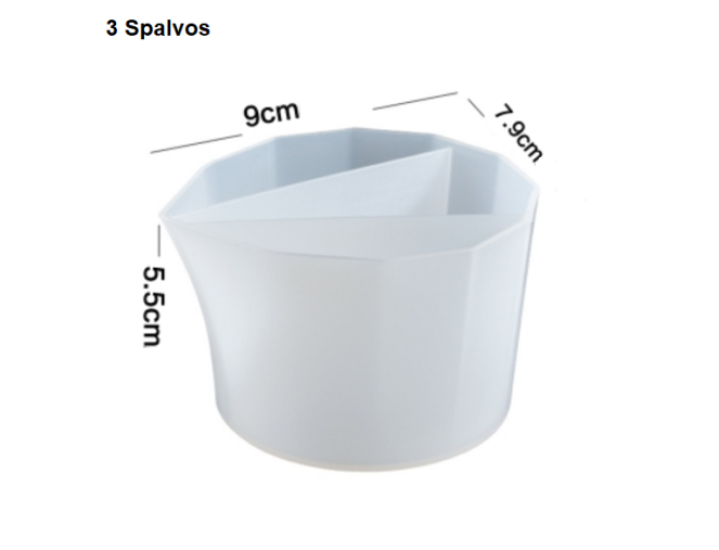 Silikoninis spalvų maišymo indelis pristatymas per 1-4 d.d.