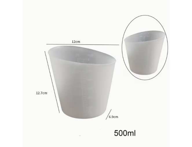 Silikoninis matavimo indelis 500ml pigiau