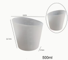Silikoninis matavimo indelis 500ml pigiau
