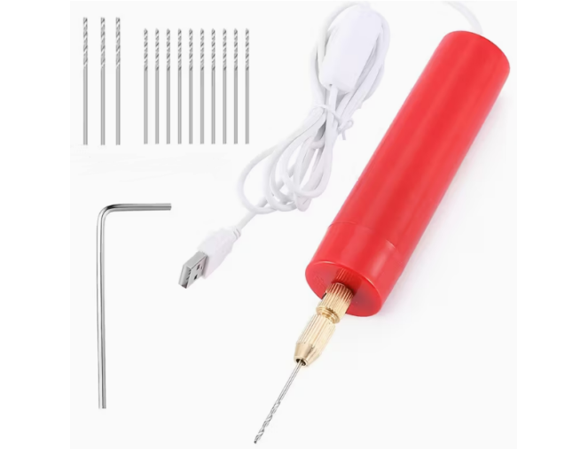 Mini rankinis elektrinis grąžtas