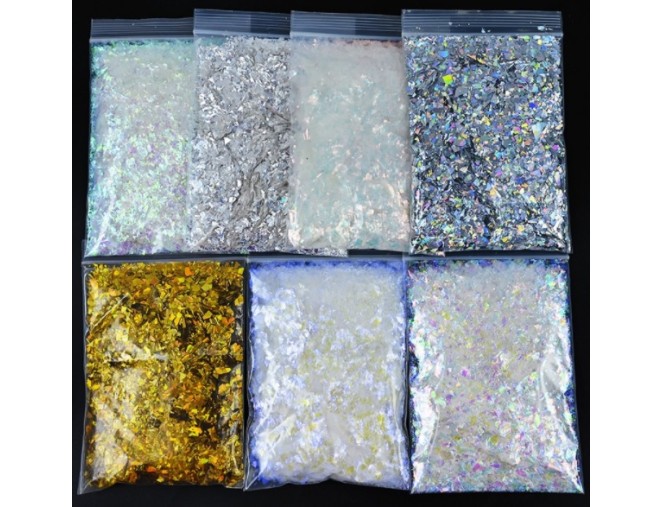 Birūs blizgučiai - Sidabras 50g pristatymas per 1-4 d.d.