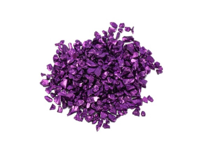 Dekoratyviniai kristaliukai - Violetinė ryški 20g skubus pristatymas