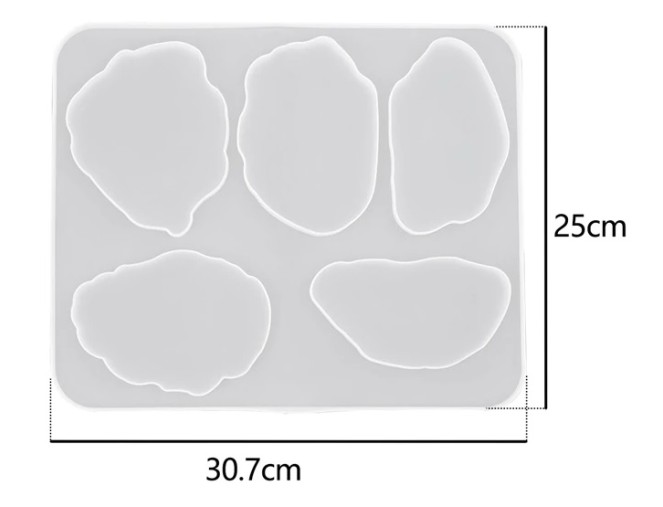 Silikoninė forma 25x30,7 - Padėkliukai Nr.39 pigiau