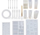 Silikoninės formos - rinkinys  Nr.58 pristatymas per 1-4 d.d.