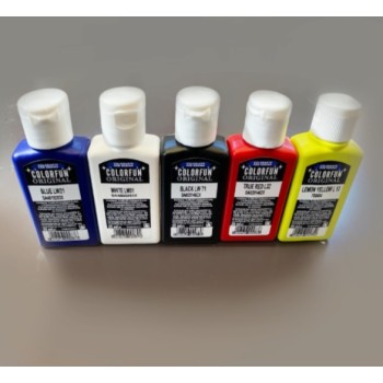 Skystų pigmentų rinkinys - "Colorfun" 25ml x 5vnt. 