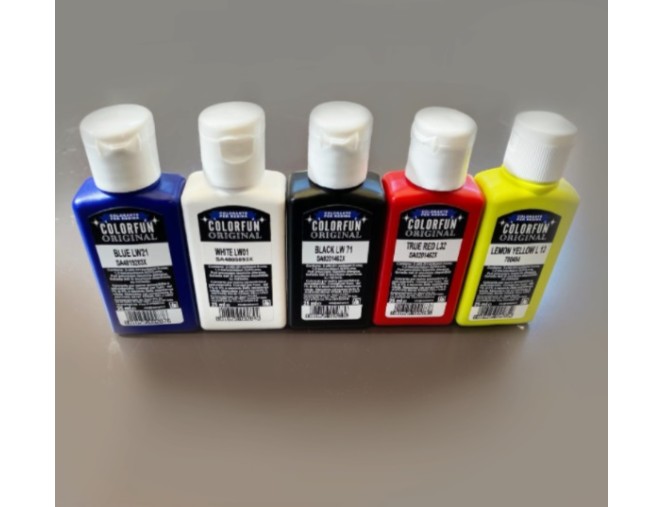 Skystų pigmentų rinkinys - "Colorfun" 25ml x 5vnt. internetu