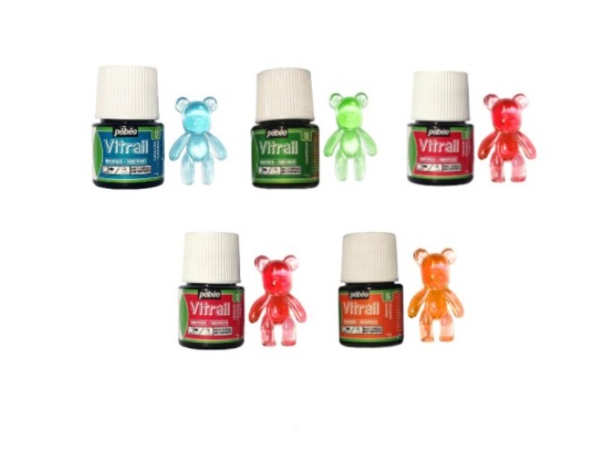 Skystų pigmentų rinkinys - "Magic Crystal" 45ml x 5vnt. pigiau