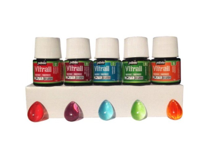 Skystų pigmentų rinkinys - "Magic Crystal" 45ml x 5vnt.