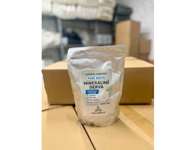 Mineralinė derva "Pure White" 1kg/2kg/5kg/10kg/25kg