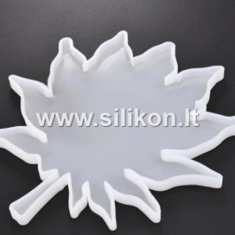 Silikoninė forma - "Medžio lapas 19.5x19.5x1" Nr.13