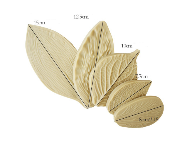Silikoninė forma - rinkinys "Lapai" Nr.42 pigiau